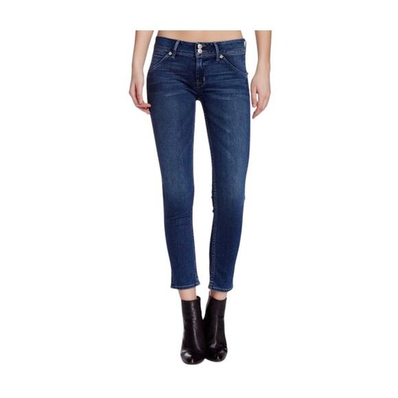 HUDSON Crop Colin Skinny Women 28 Blue MidRise Stylish City Chic Feminine Travel - Picture 2 of 12